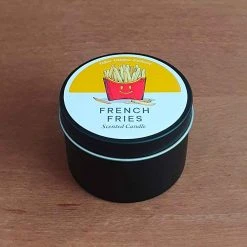 Cedargris Mens Novelty Gifts French Fries Scented Candle Tin