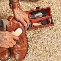 Annabel Trends Gentleman's Vegan Leather Shoe Shine Kit