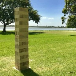 Jenjo Giant Wooden Stacking Tower Blocks Outdoor Game Giant Products
