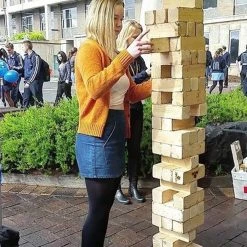 Jenjo Giant Wooden Stacking Tower Blocks Outdoor Game Giant Products