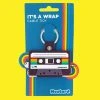 William Valentine Gifts For Sisters It's A Wrap Cassette Tape Cable Tidy Key Ring