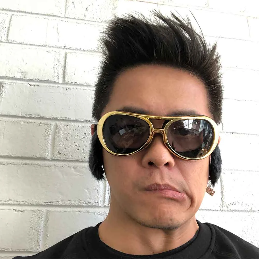 Sheldon & Hammond King Of Rock N Roll Onion Glasses 5 Sheldon & Hammond King Of Rock N Roll Onion Glasses