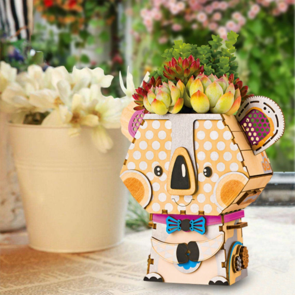 Jedko DIY Koala Planter Pot 3D 47 Piece Puzzle Homewares 6 Jedko DIY Koala Planter Pot 3D 47 Piece Puzzle Homewares