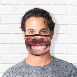 IsAlbi Mens Novelty Gifts Mug Shot Face Mask | Assorted Designs