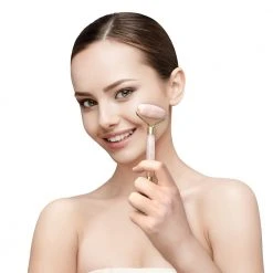 IsAlbi Natural Crystal Facial Roller | Jade Or Rose Quartz Gifts For Sisters
