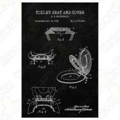 Yellow Octopus Exclusives - Prints Man Cave Gifts Toilet Patent Prints Wall Art | Set Of 3 12 Yellow Octopus Exclusives - Prints Man Cave Gifts Toilet Patent Prints Wall Art | Set Of 3