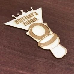 Yellow Octopus Personalised Personalised Funny Throne Toilet Door Sign