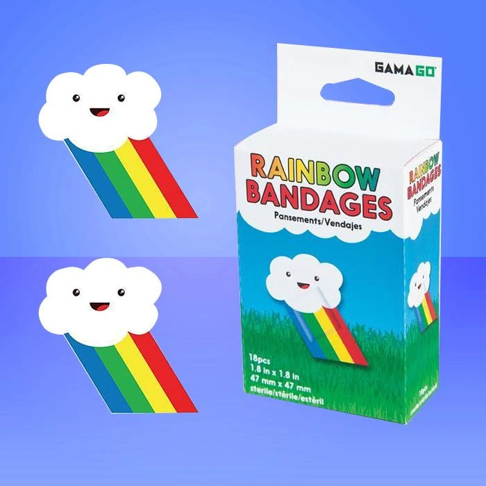 William Valentine Office Gifts Adhesive Rainbow Bandages 3 William Valentine Office Gifts Adhesive Rainbow Bandages