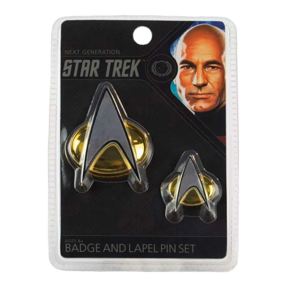 Ikon Collectables Star Trek TNG Badge And Lapel Pin Set Gifts For BFFs 3 Ikon Collectables Star Trek TNG Badge And Lapel Pin Set Gifts For BFFs