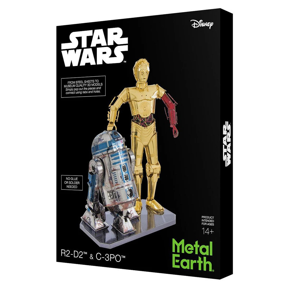 Divisible By Zero Star Wars R2-D2 & C-3PO Metal Model Kit | Metal Earth 4 Divisible By Zero Star Wars R2-D2 & C-3PO Metal Model Kit | Metal Earth