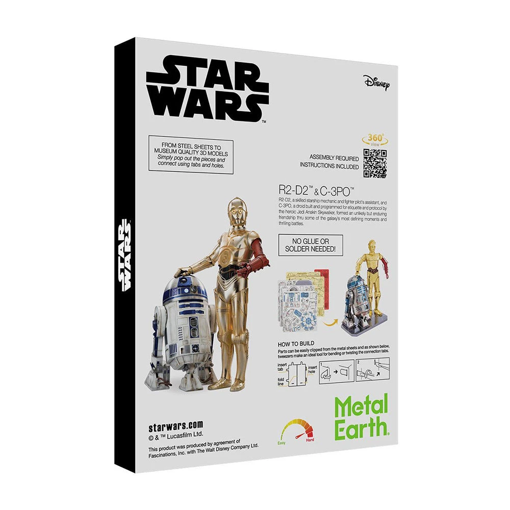 Divisible By Zero Star Wars R2-D2 & C-3PO Metal Model Kit | Metal Earth 5 Divisible By Zero Star Wars R2-D2 & C-3PO Metal Model Kit | Metal Earth