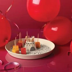 Optoco Foodie Teepee Tipi Snack Dish With Toothpick Holder