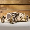 Man Cave Gifts Ugears U-9 Grand Prix Car Model Kit