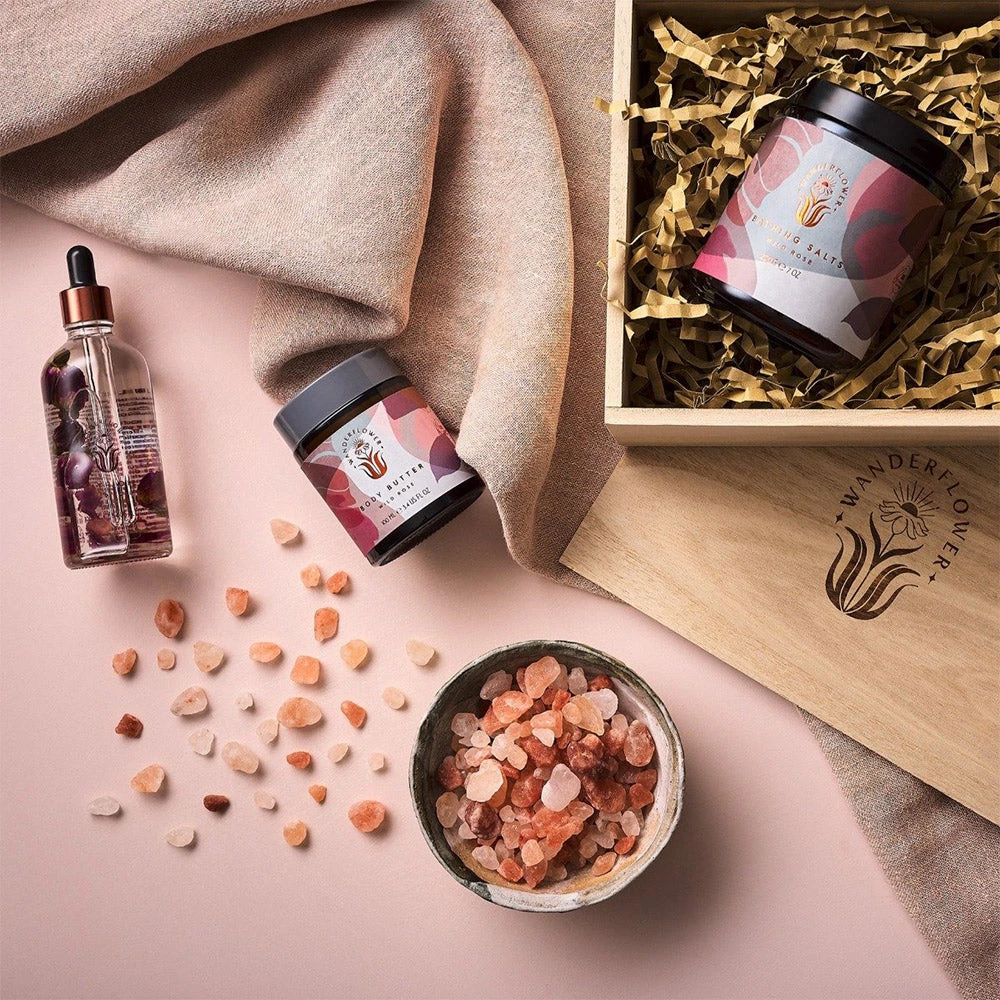 IsAlbi Gifts For Sisters Time To Unwind Wild Rose Bath Set 3 IsAlbi Gifts For Sisters Time To Unwind Wild Rose Bath Set
