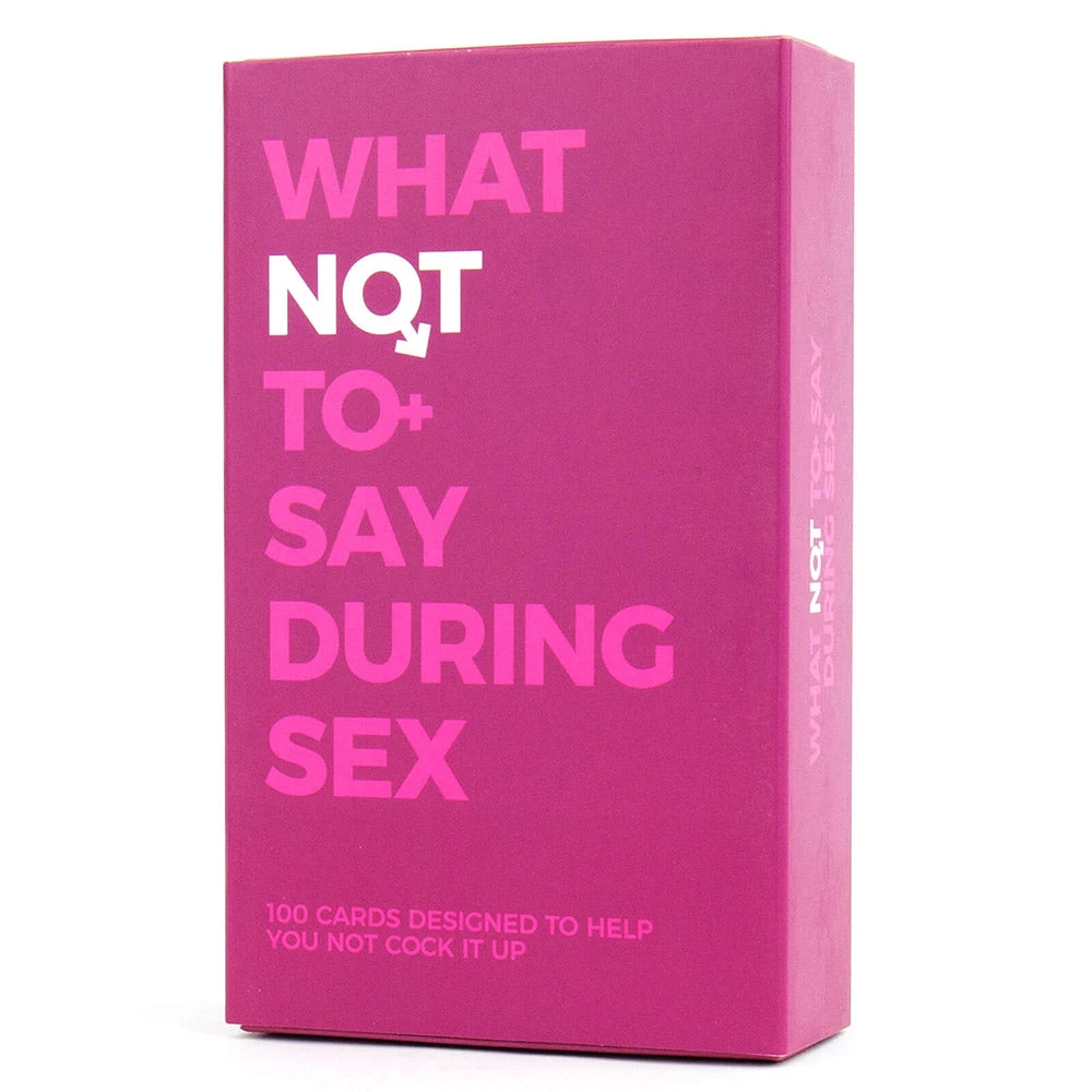 William Valentine What Not To Say During Sex Cards Mens Novelty Gifts 4 William Valentine What Not To Say During Sex Cards Mens Novelty Gifts