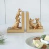 Gold Mouse Bookends Set | White Moose Office Gifts 1 Gold Mouse Bookends Set | White Moose Office Gifts