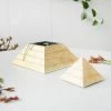 White Moose Gifts For Wives Gold Pyramid Jewellery Storage Box