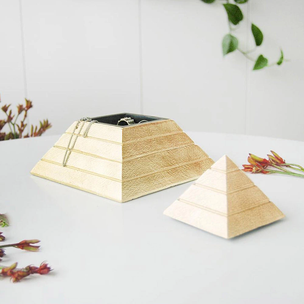 White Moose Gifts For Wives Gold Pyramid Jewellery Storage Box 3 White Moose Gifts For Wives Gold Pyramid Jewellery Storage Box
