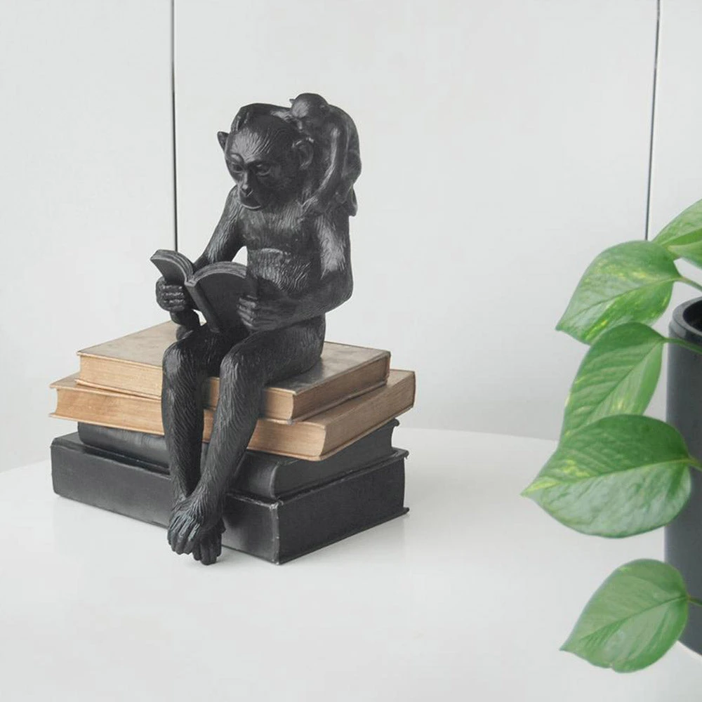 Shelf Monkeys Decor | White Moose For Dad 4 Shelf Monkeys Decor | White Moose For Dad