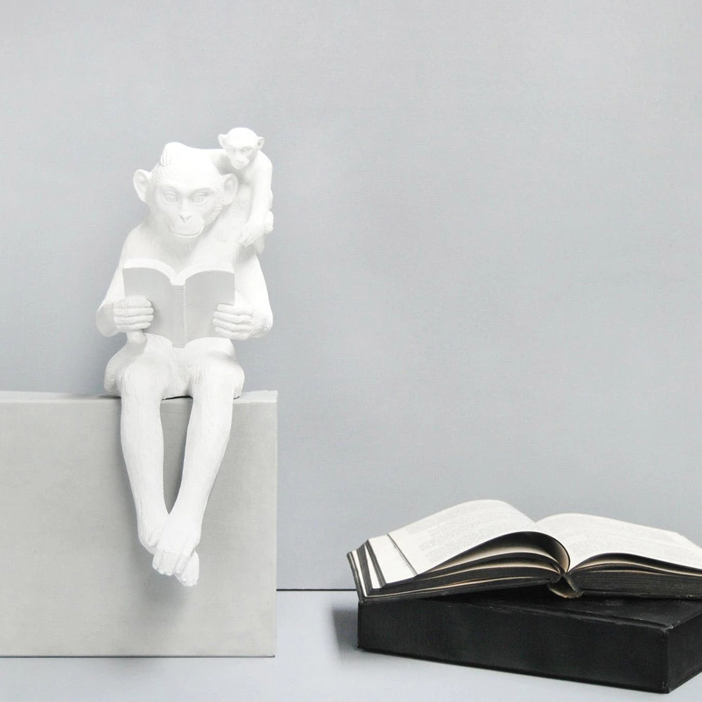 Shelf Monkeys Decor | White Moose For Dad 7 Shelf Monkeys Decor | White Moose For Dad