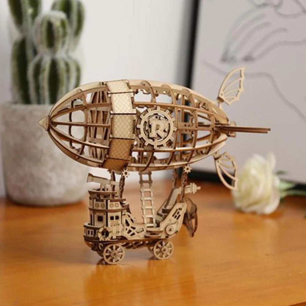 BubblesUp Office Gifts Airship Wooden Model Kit 6 BubblesUp Office Gifts Airship Wooden Model Kit