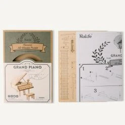 BubblesUp Grand Piano Wooden Model Kit
